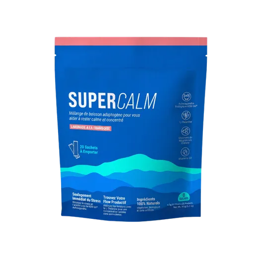 Pochette Supercalm limonade à la framboise, 20 sachets